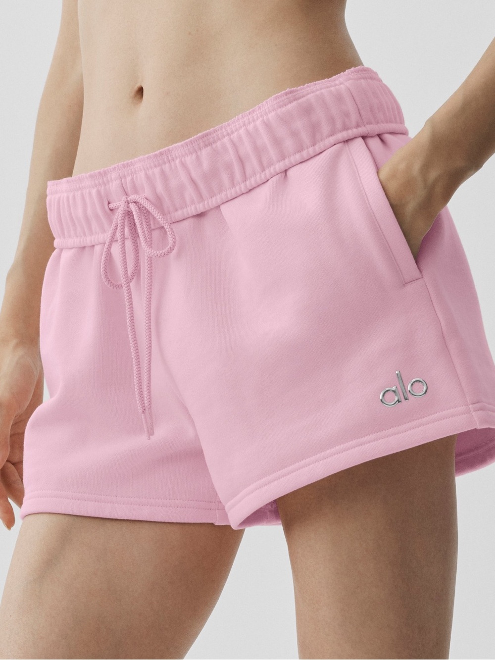 NWT ALO Yoga Pink Sweat Shorts